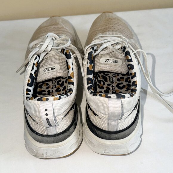 Nike React Infinity Run Flyknit 2 Womens Shoe White Leopard 10 - Picture 5 of 10